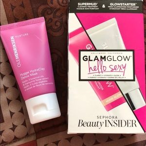 GLAM GLOW face mask & moisturizer